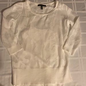 White shirt with built in tank top